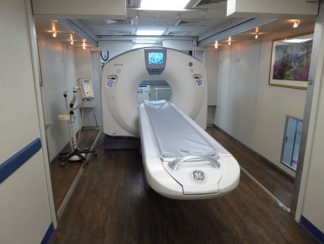 GE Mobile Optima CT Scan Room